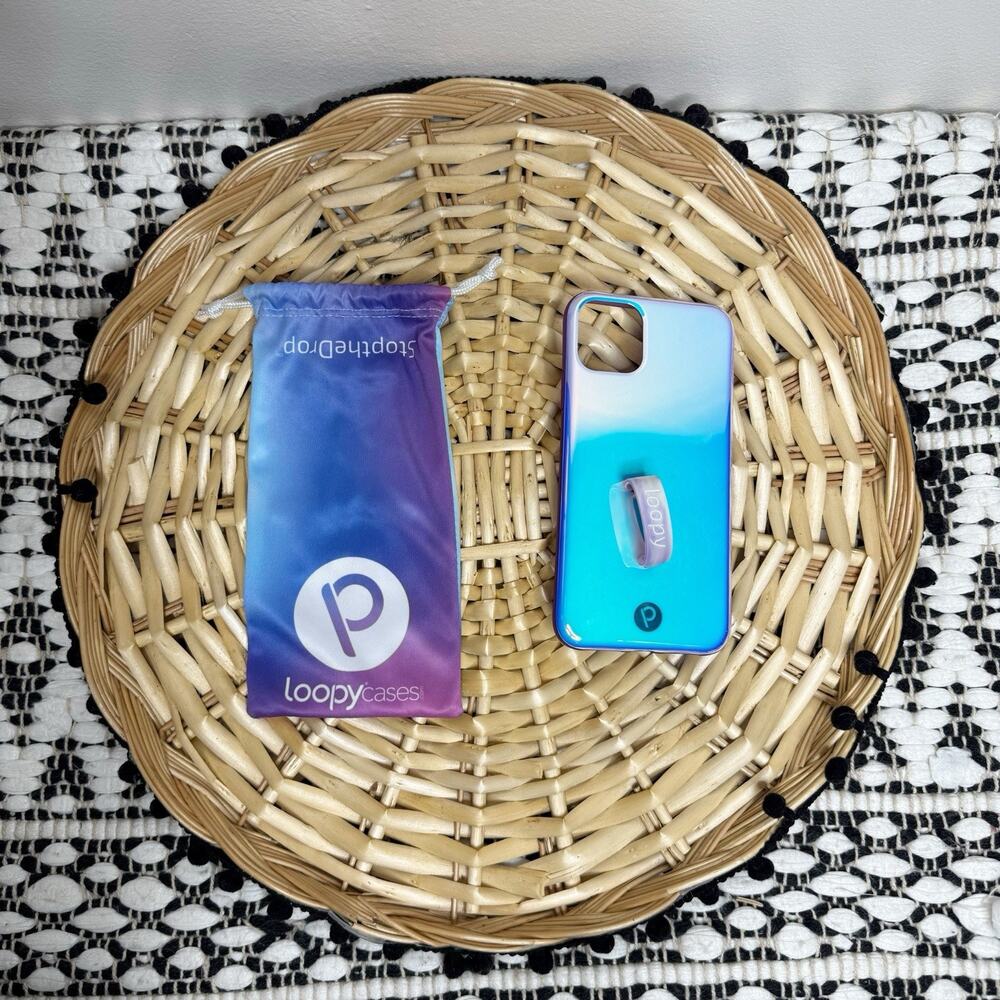 Loopy Violet Quartz Righty Phone Case for Apple iPhone 11 Pro Max With Dust Bag